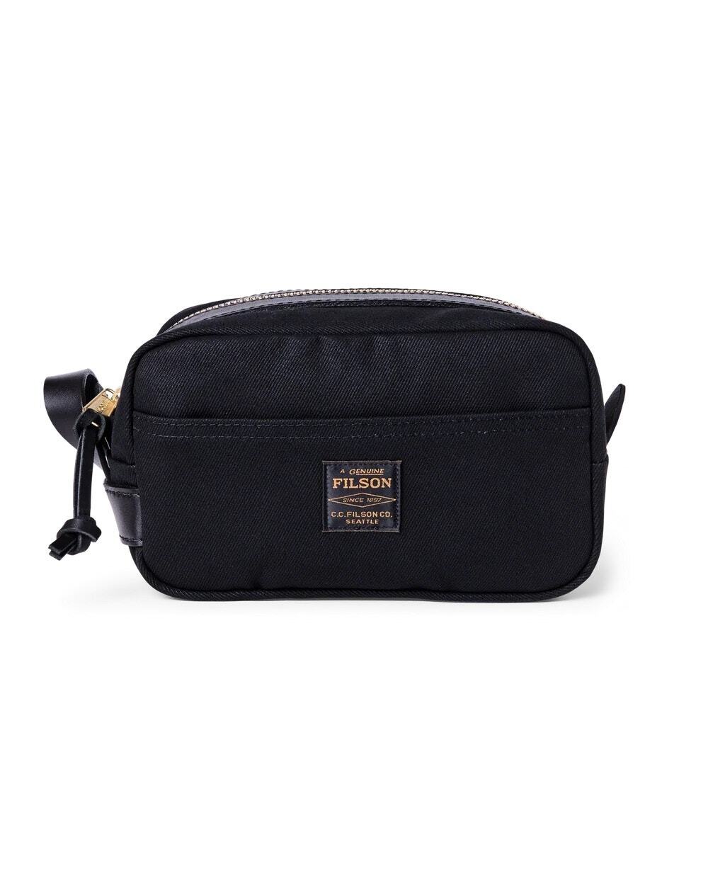 Filson Black Rugged Twill Dopp Kitt - New